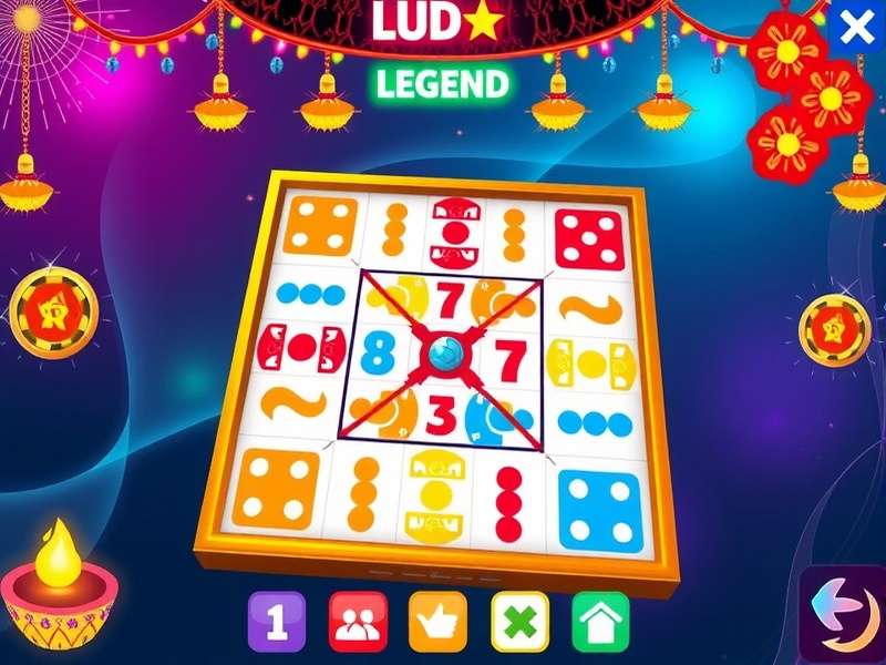 Ludo Power Legend Diwali theme with lights and decorations
